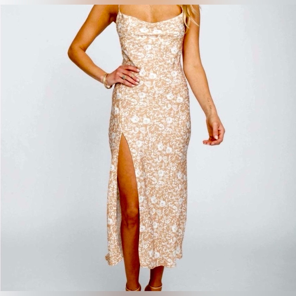 RESA Madison Satin Floral Slip Dress – NWT – Size Large